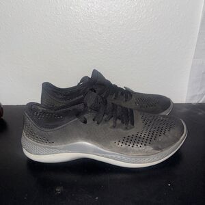 Crocs Shoes Womens 9 Gray Literide 360 Pacer Lace Up Outdoor Hike Trail 206705